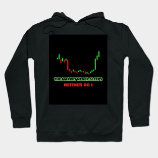 Market never sleeps Hoodie